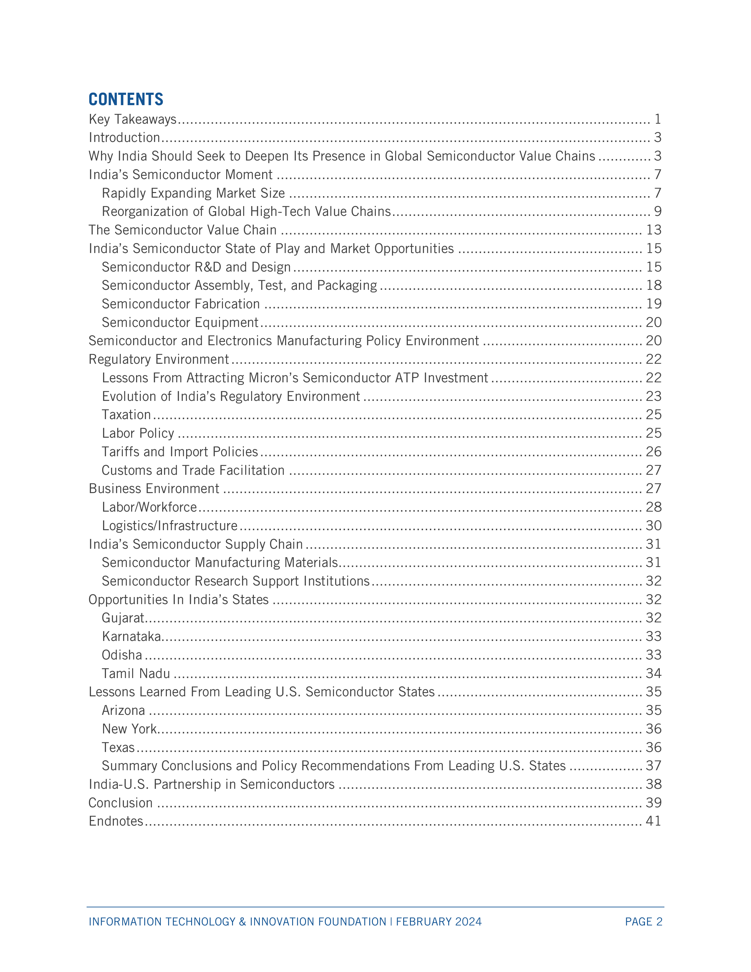 ITIF2024评估印度在全球半导体价值链中发挥更大作用的就绪度研究报告英文版53页